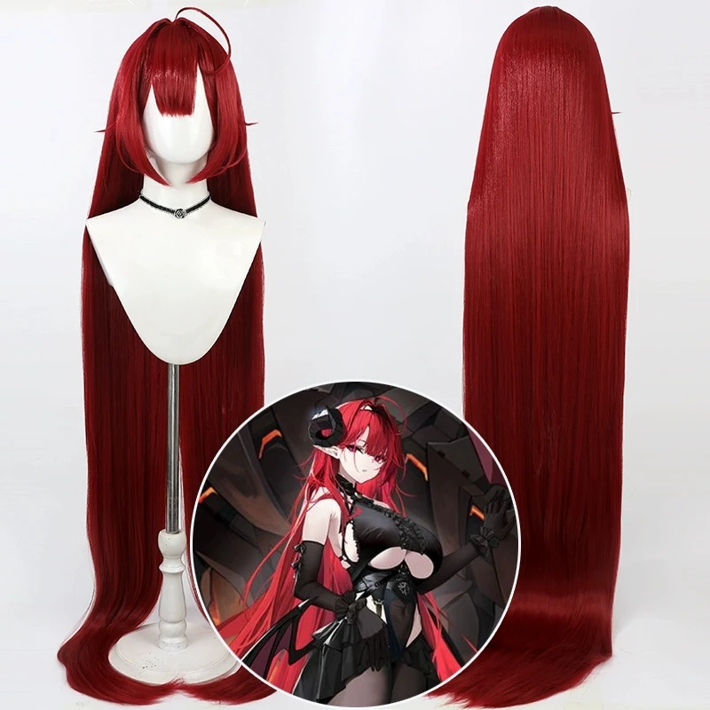 New 140CM Long Azur Lane KMS Hindenburg Cosplay Wig Heat Resistant Synthetic Hair Halloween Carnival Party Role Play + Wig Cap