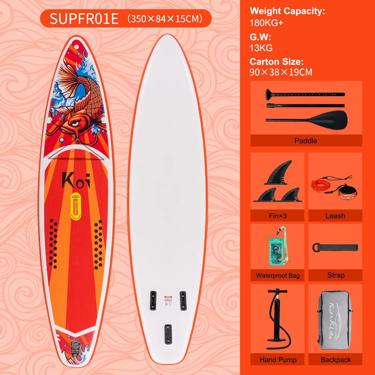 FunWater Stand Up Paddle Board Opblaasbaar Paddleboard Surfplank Surf Sup Board Antislip Watersport Paddleboard