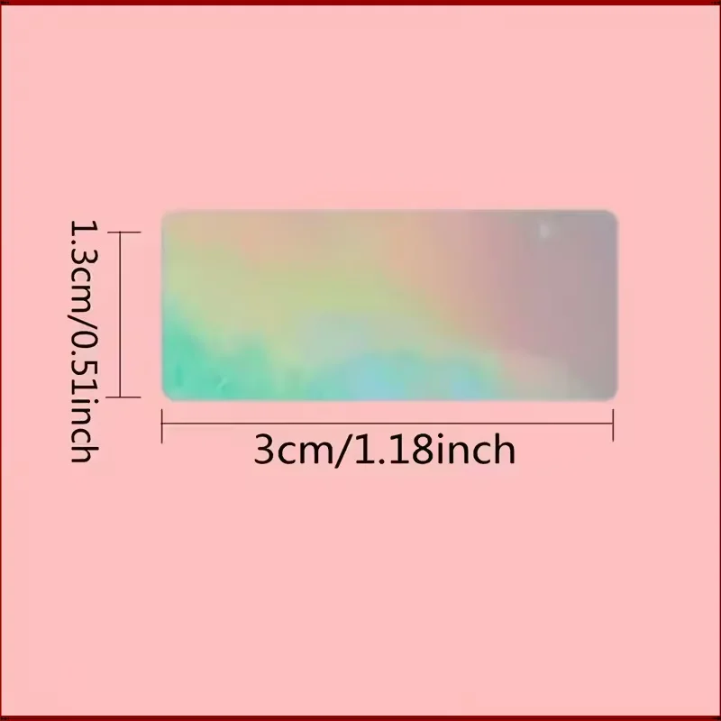 Customized Colorful PET Material Laser Name Stickers Anti-Fade Labels for School Office Daily Item Classification