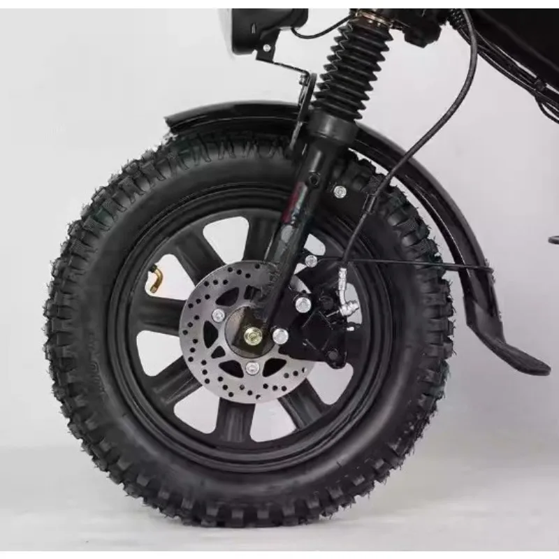 Off-road Two-wheeled Electric Vehicle 240W Two Batteries 21A Electric Bicycle Takeaway Express Battery Car