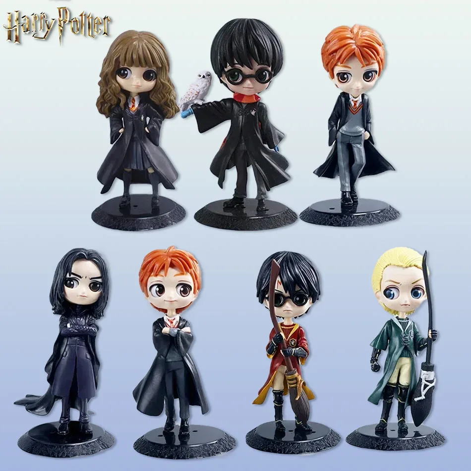 16cm Harry Potter Figure Q Posket Series Version Role Draco Malfoy Hermione Action Anime Collectible Dolls Kids Christmas Toys