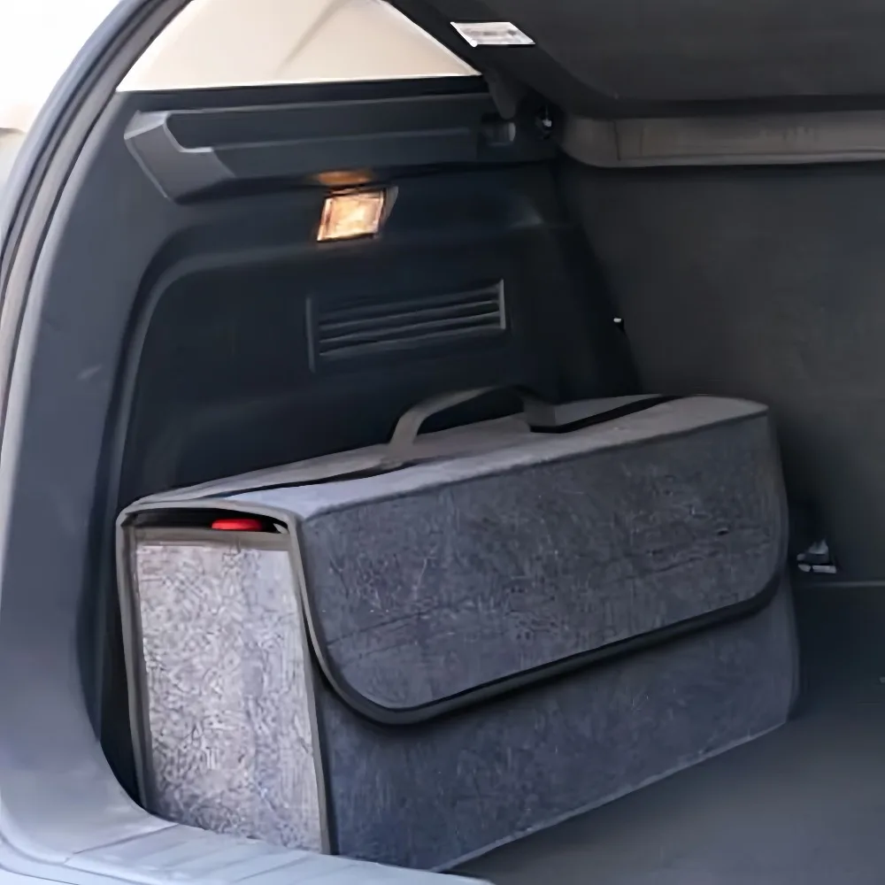 2er-Pack robuster, faltbarer Kofferraum-Organizer mit offenem Design – robuster Fahrzeug-Aufbewahrungsbehälter, platzsparender Organizer für – Detail 5