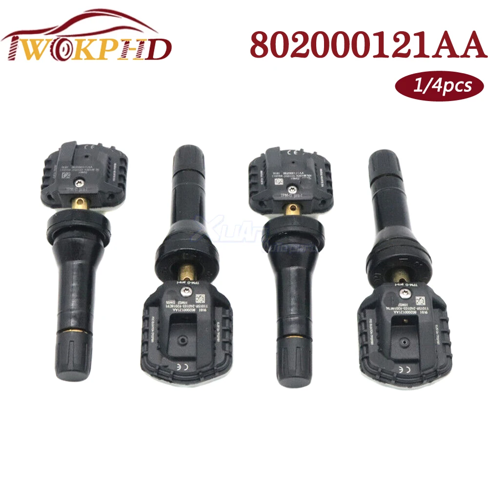 433MHz 802000121AA New Tire Pressure Monitoring Sensor TPMS For Chery Tiggo 3X 5X 7 8 9 ARRIZO 5 GX Exploration 06 2019-2024