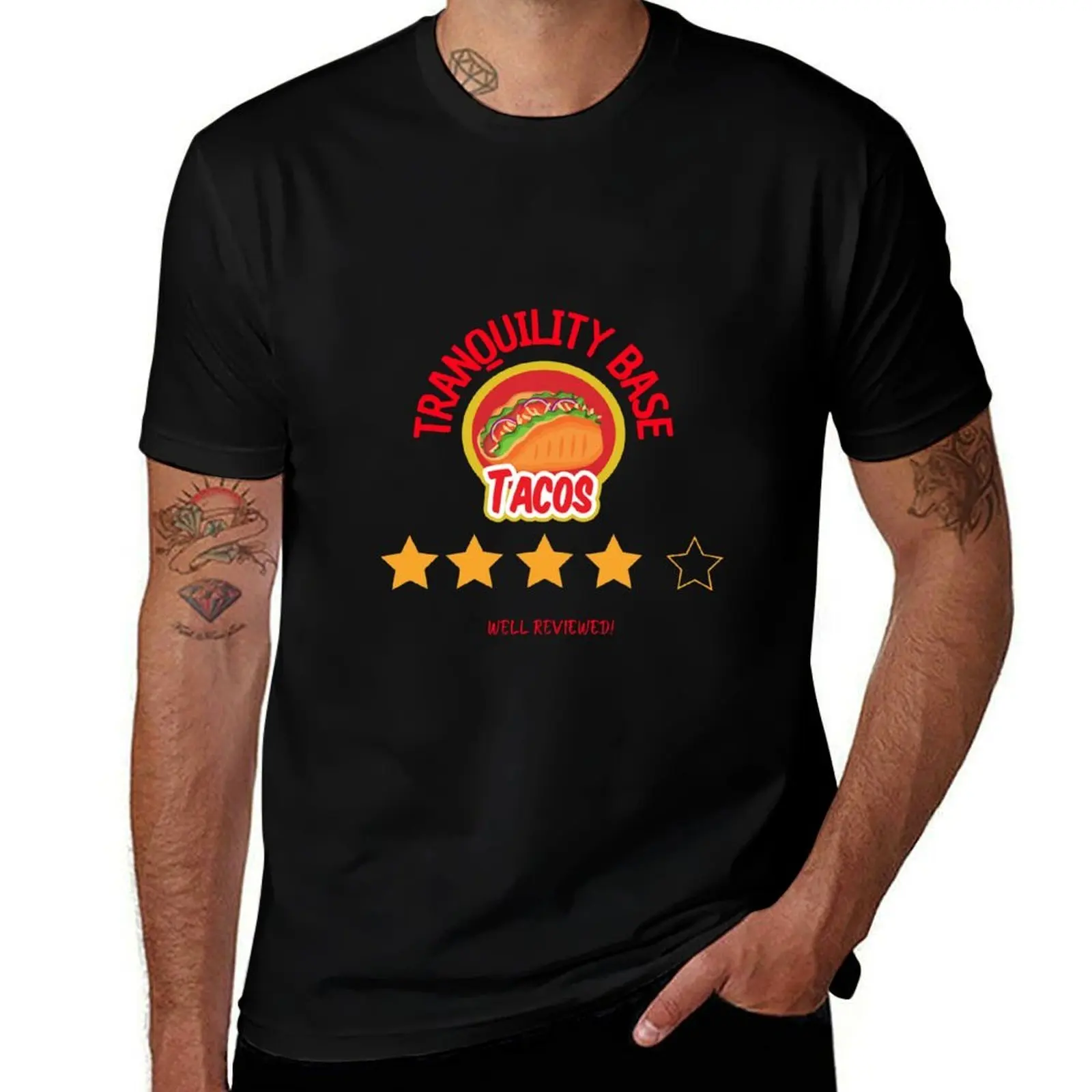 Tranquility Base Tacos T-Shirt T-shirt décontracté anti-décoloration
