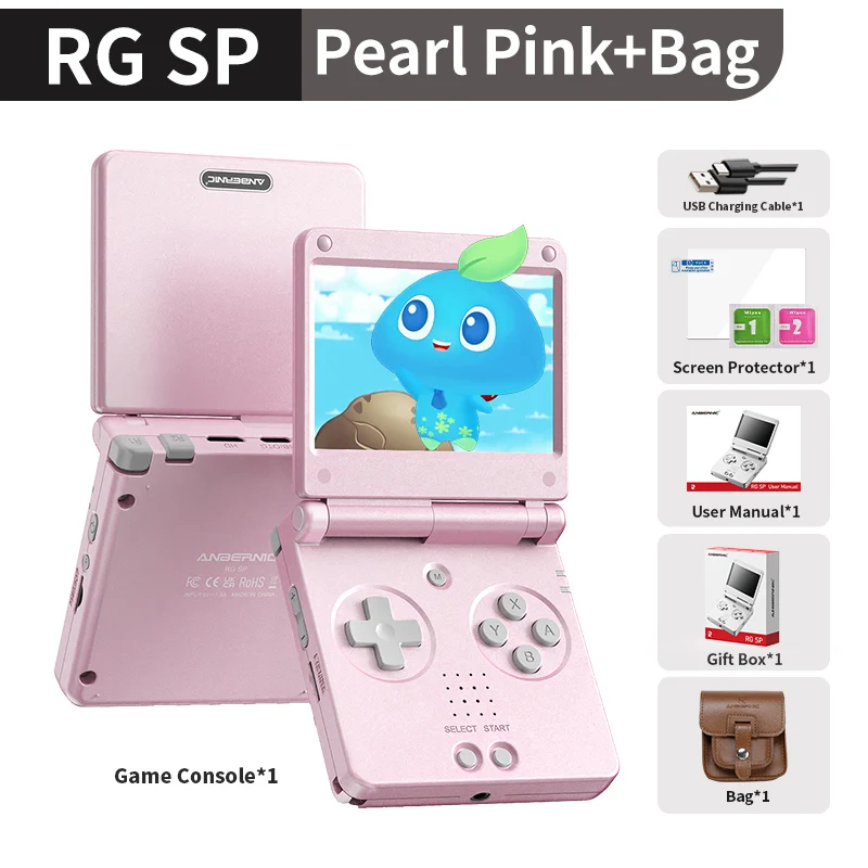 Anbernic RGSP Flip Retro Handheld Game Console Linux 64-bit 3300mAh Draagbare Game Speler Ondersteunt Wifi RixelHK Streaming RG SP