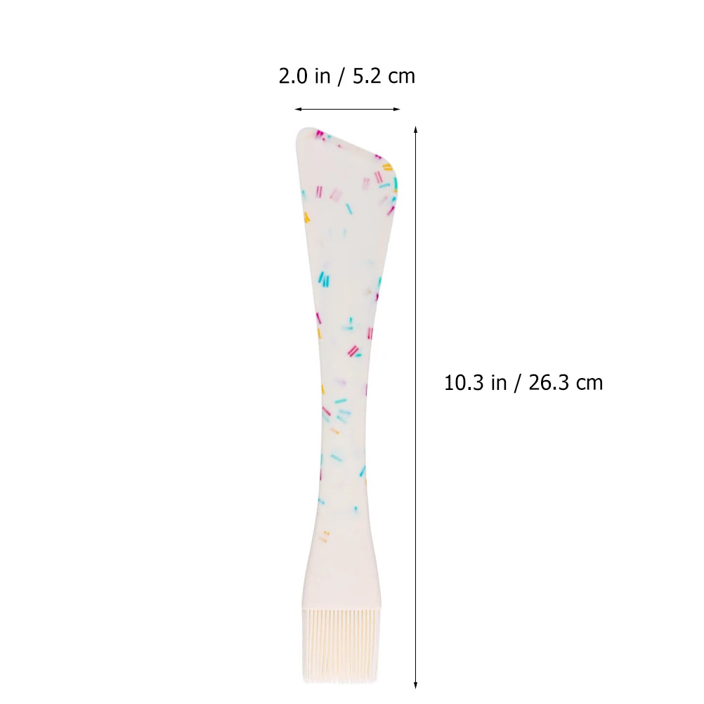 

Double-headed Silicone Spatula Oil Brush Cream Cooking Scraper Tool Bowl Jar Kitchen