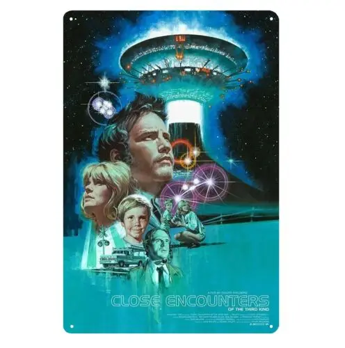 Close Encounters Of The Thrid Kind Movie Metal Poster Tin Sign - 20x30cm Plate sign