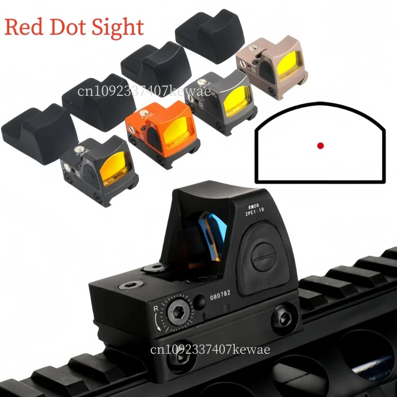 

Миниатюрный тактический коллиматорный прицел Red Dot для охоты и страйкбола, компактный оптический прицел для ружья, аксессуар для AR15, G19, M4 # 2026 НОВИНКА
