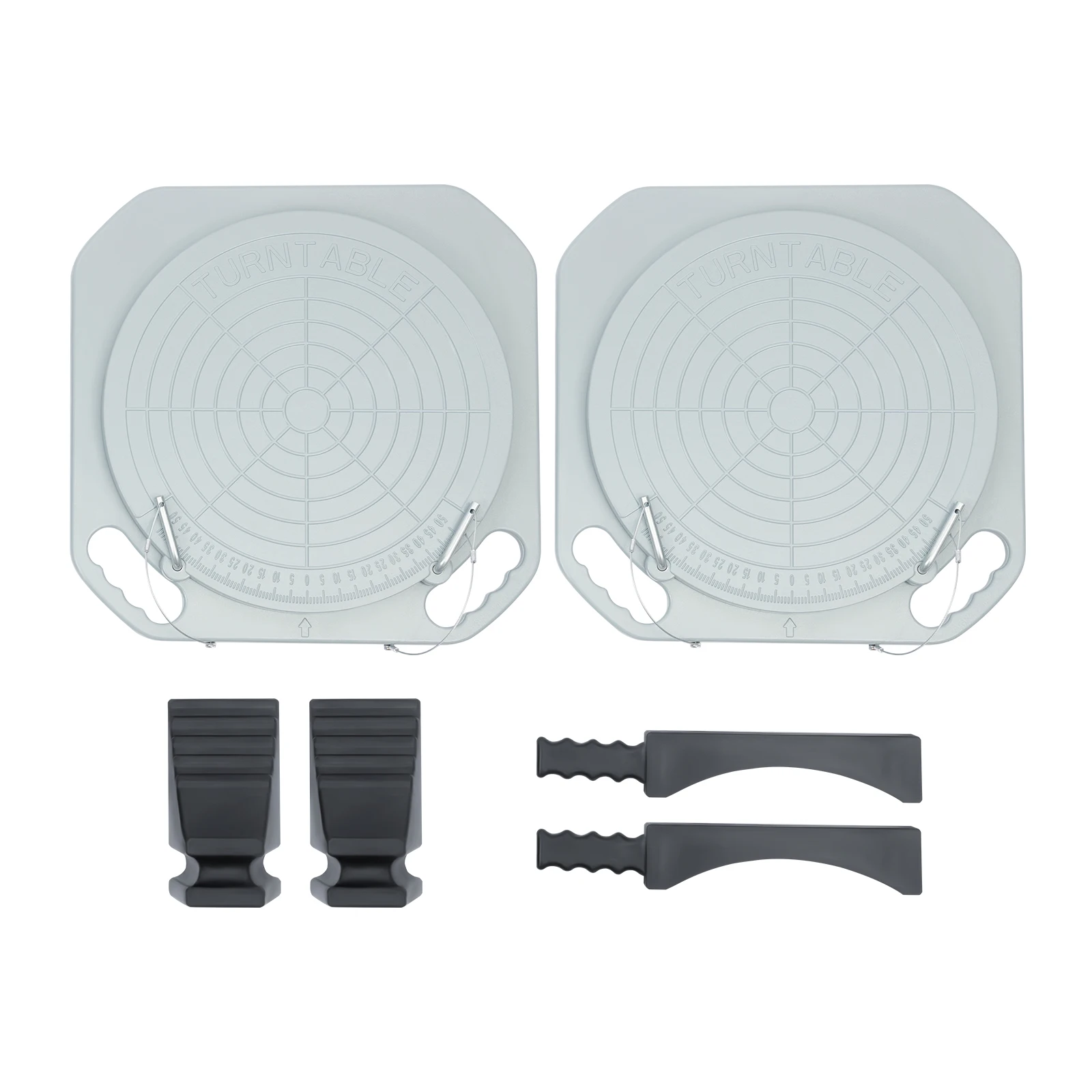 1 Paar Achsverstellplatten 360 ° Drehbare Drehtische mit 4-Rad-Ausrichtung für 3-Tonnen-Lasten zur Frontend-Wartung von PKW und LKW – Detail 9