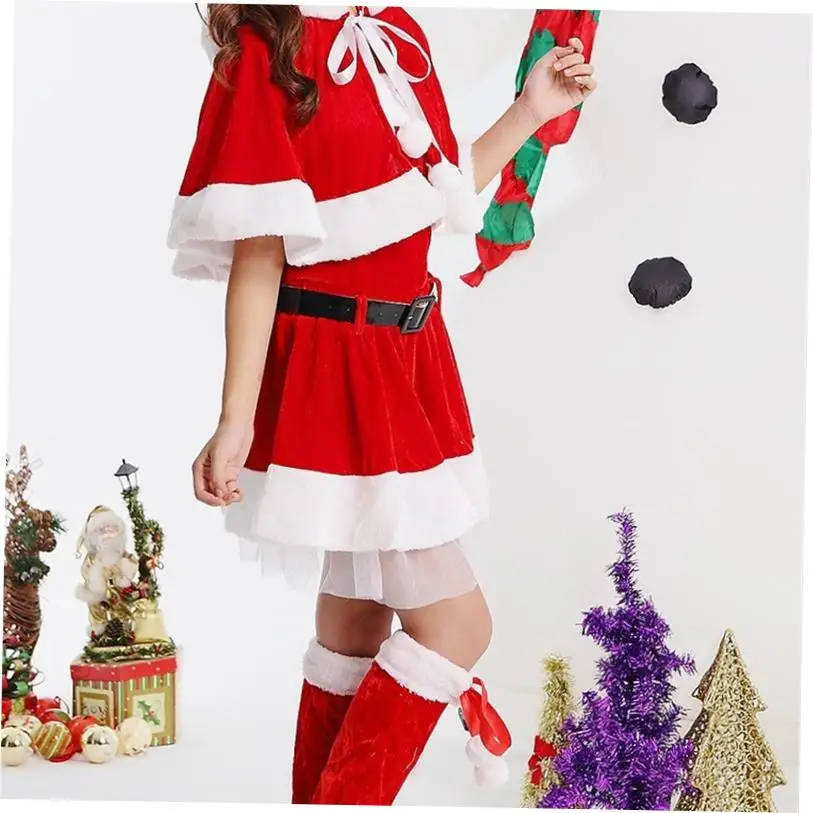 زي Cisas Fem loween Par orm S Claus ملابس نسائية تقليدية لأداء المسرح العرقي