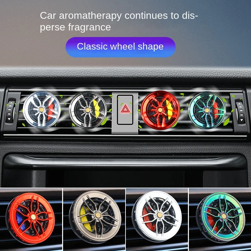 New Hot Sale Modified Hub Air Outlet Perfume Rotatable Tire Air Conditioning Outlet Aromatherapy Car Interior Accessories