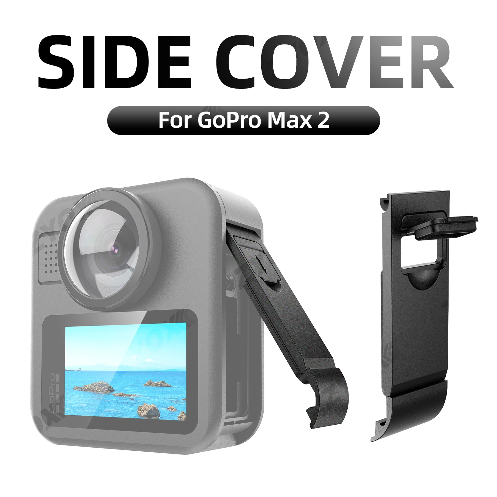 

Charging Side Cover for GoPro MAX 2, Battery Cover Water-splashed Charging Rainproof Cover for GoPro MAX2 Camera Accessories