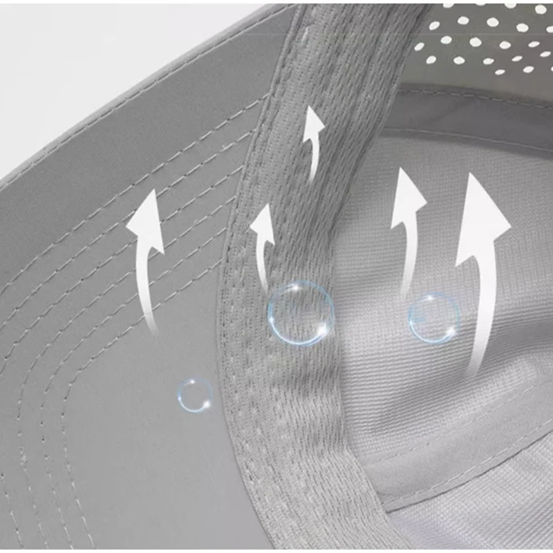 Großformatige Sommer-Baseballkappe für Herren, Outdoor-Baumwoll-Mesh-Kappe, Schnelltrocknende Snapback-Mütze XL, Unisex-Baseballkappe für Erwachsene – Detail 9