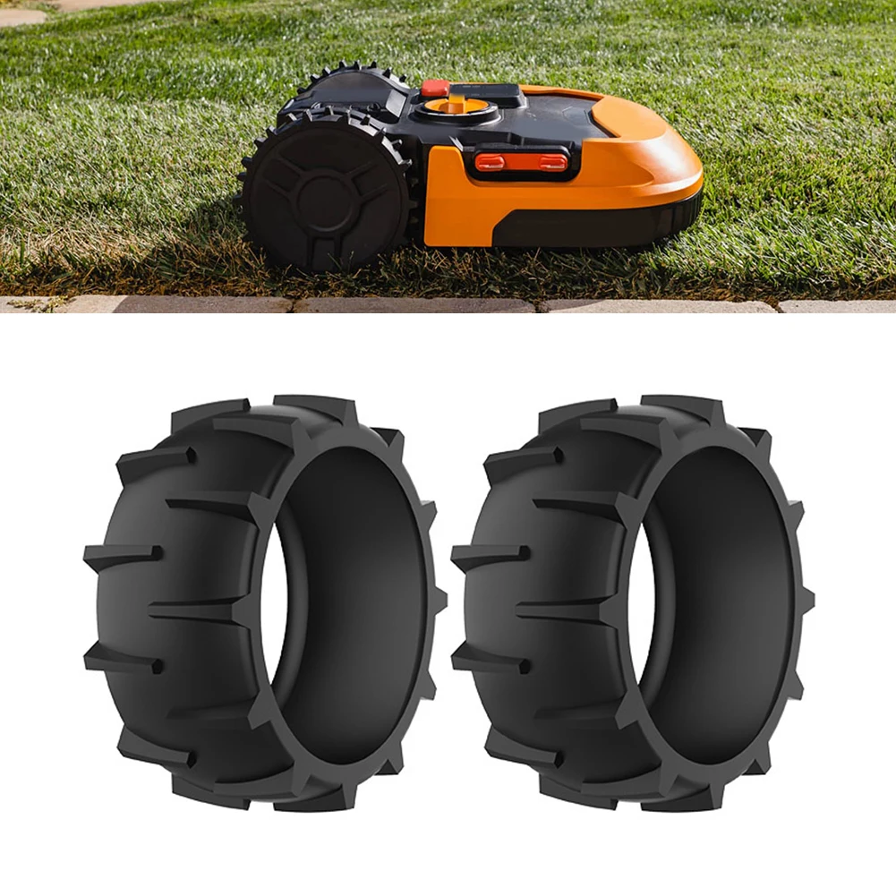 1/2pcs For Dreame A1 For Dreame For A2 Compatible Wheels Made From Natural Rubber For Enhanced Mowing Stability