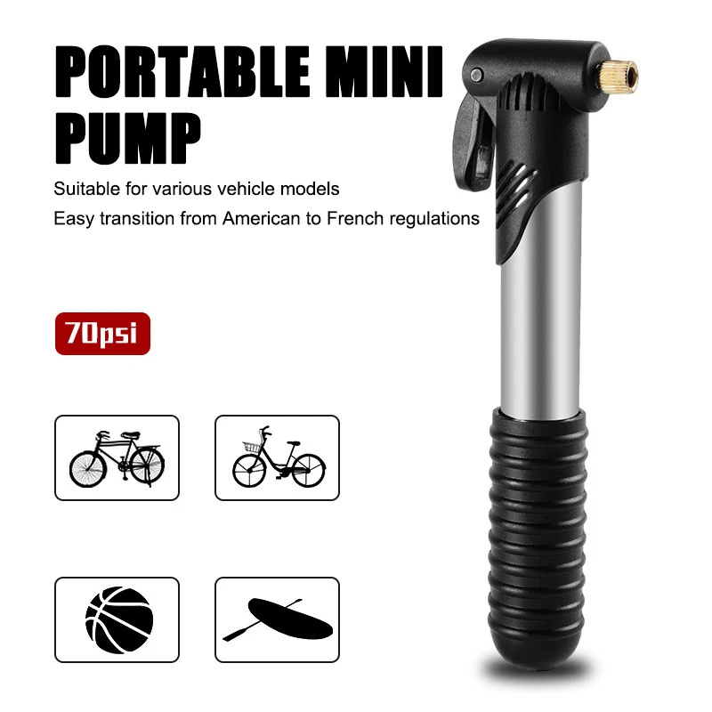 Bicycle Inflator, Mountain Bike, Road Bike, Portable Mini Inflator, Basketball, Football Inflatable Equipment Accessories