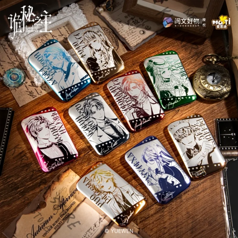 

Lord of Mysteries Klein Moretti Cafe Series Badge Genuine Emblem Gilded Square Cattleya Cosplay Brooch Ornaments Present