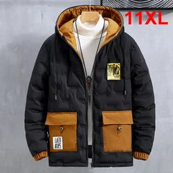 Down Jacket Men Winter Warm Thick Jackets Plus Size 10XL 11XL Men's Puffer Jacket Fashion Casual Winter Coat Big Size 10XL 11XL