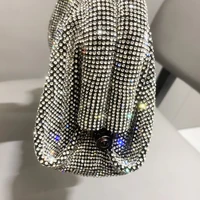 Shiny Rhinestones Handmade Evening Clutch Bags New Folds Purses and Handbags Luxury Designer Wedding Party High Quality - Image 5