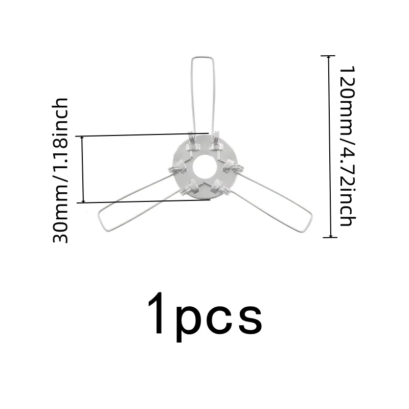 1 pcs 120mm-Fork Lamp Spring Clips, 3-Fork Stable Design for Home Lighting Installation, Multipurpose