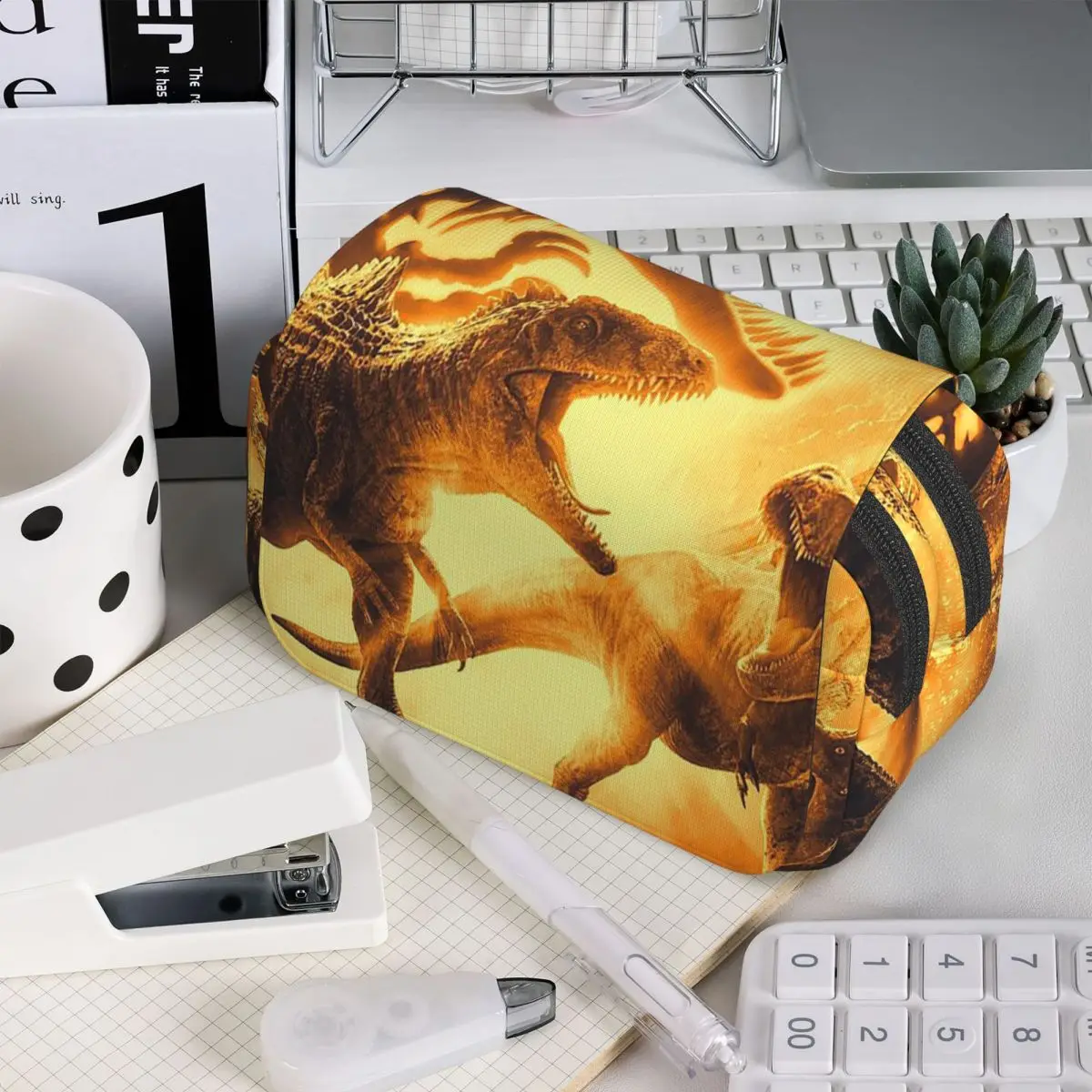 

Jurassics Park Jurassics World Dinosaur Pencil Case for Students Gifts Pen Box Pencil Bag Stationery Supplies Pen Holder Bag