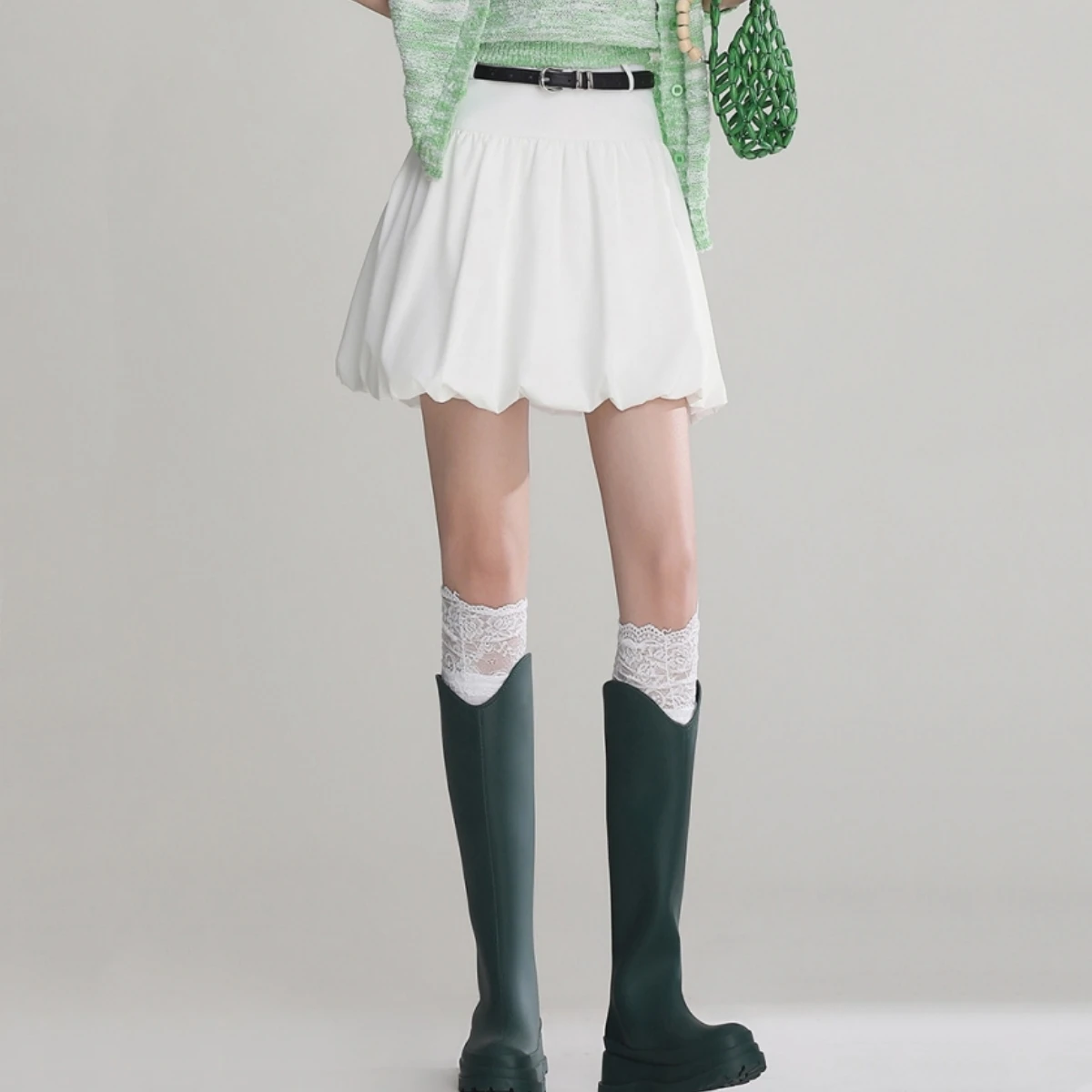 LOUIS YAO nouvelle Puffy Pod Mini jupe 2025 été nouveau a-ligne pantalon doublure conception Anti-écrémage mode femme jupe courte