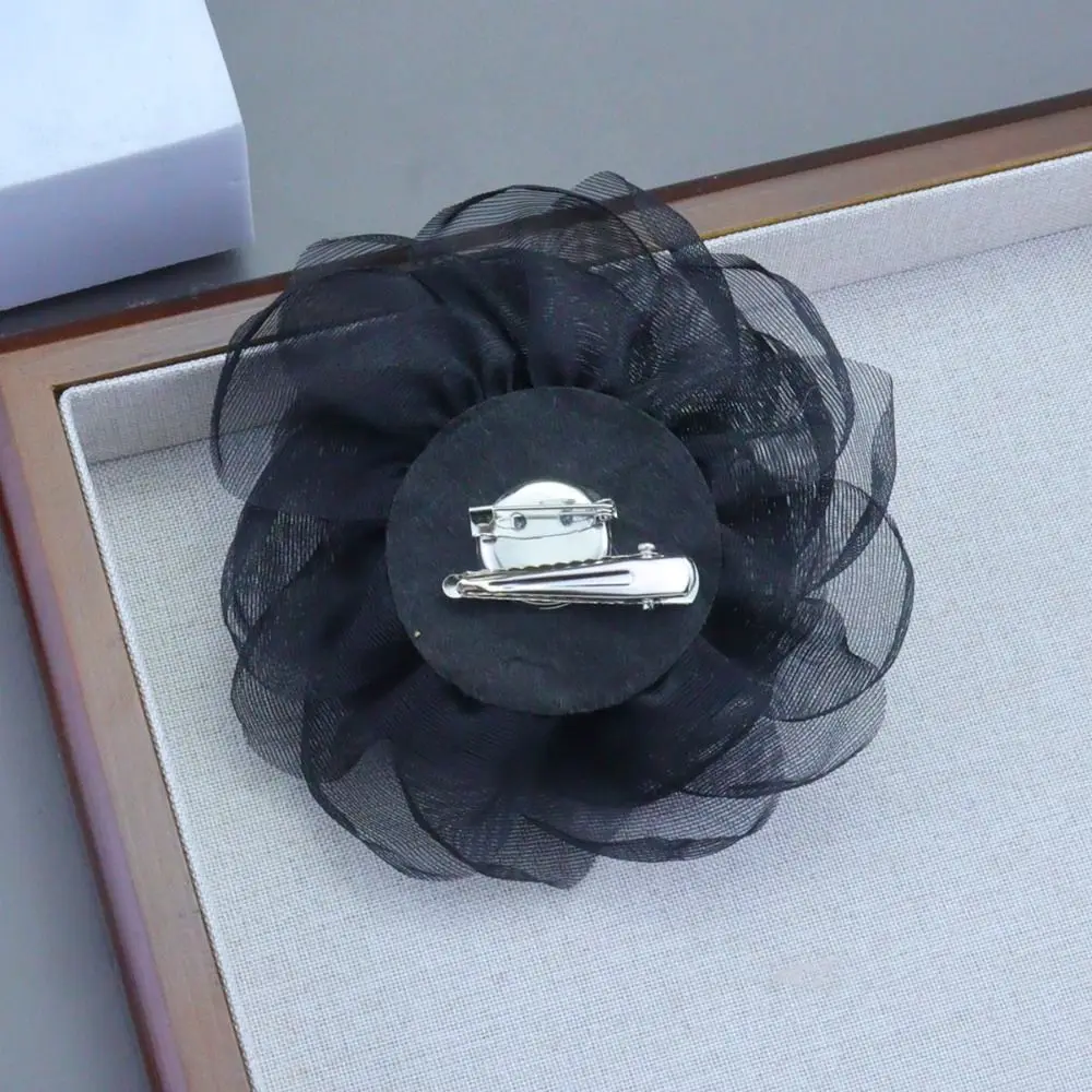 اليدوية زهرة الكاميليا بروش الملابس فستان اكسسوارات متعدد الطبقات الغزل متعدد الطبقات الأزهار بروش DIY بها بنفسك 10 سنتيمتر زهرة كبيرة