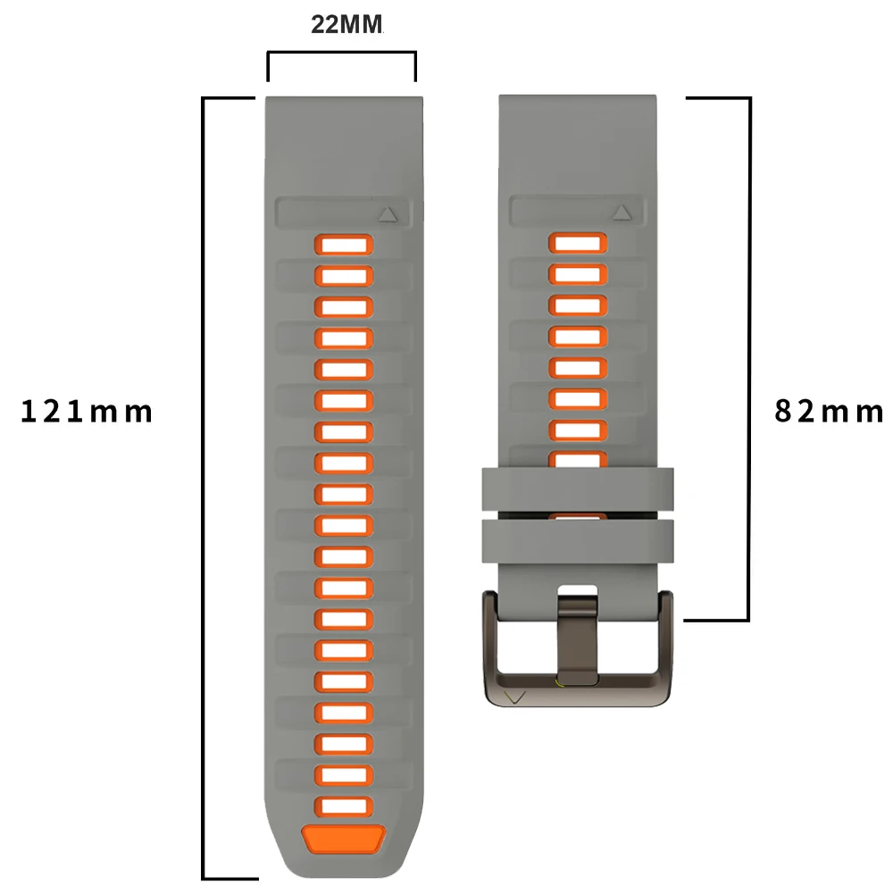 22mm 26mm Silikonarmband für Garmin Fenix 8 E 7X 7 Pro Solar/6X 6 Sapphire 5X/Epix/Tactix 8 QuickFit Uhrenarmband 1:1 Offizielles Armband – Detail 30