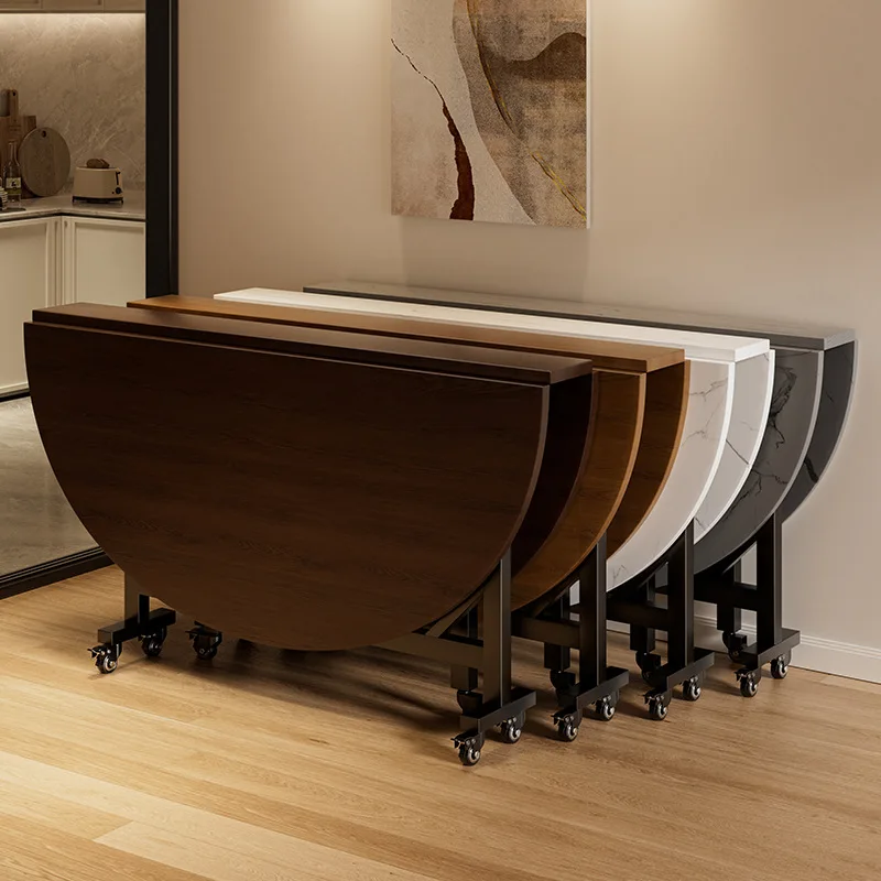 

Household folding table rental house folding dining turntable large foldable round dining chair round dining