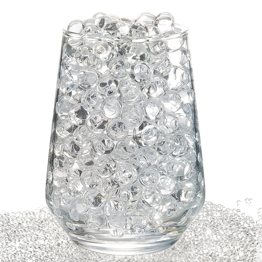 Perles magiques IkTransparent pour vase à fleurs, gel de culture dans l'eau, décoration de mariage et de maison, cristal clair, boue de sol, 2,000 pièces