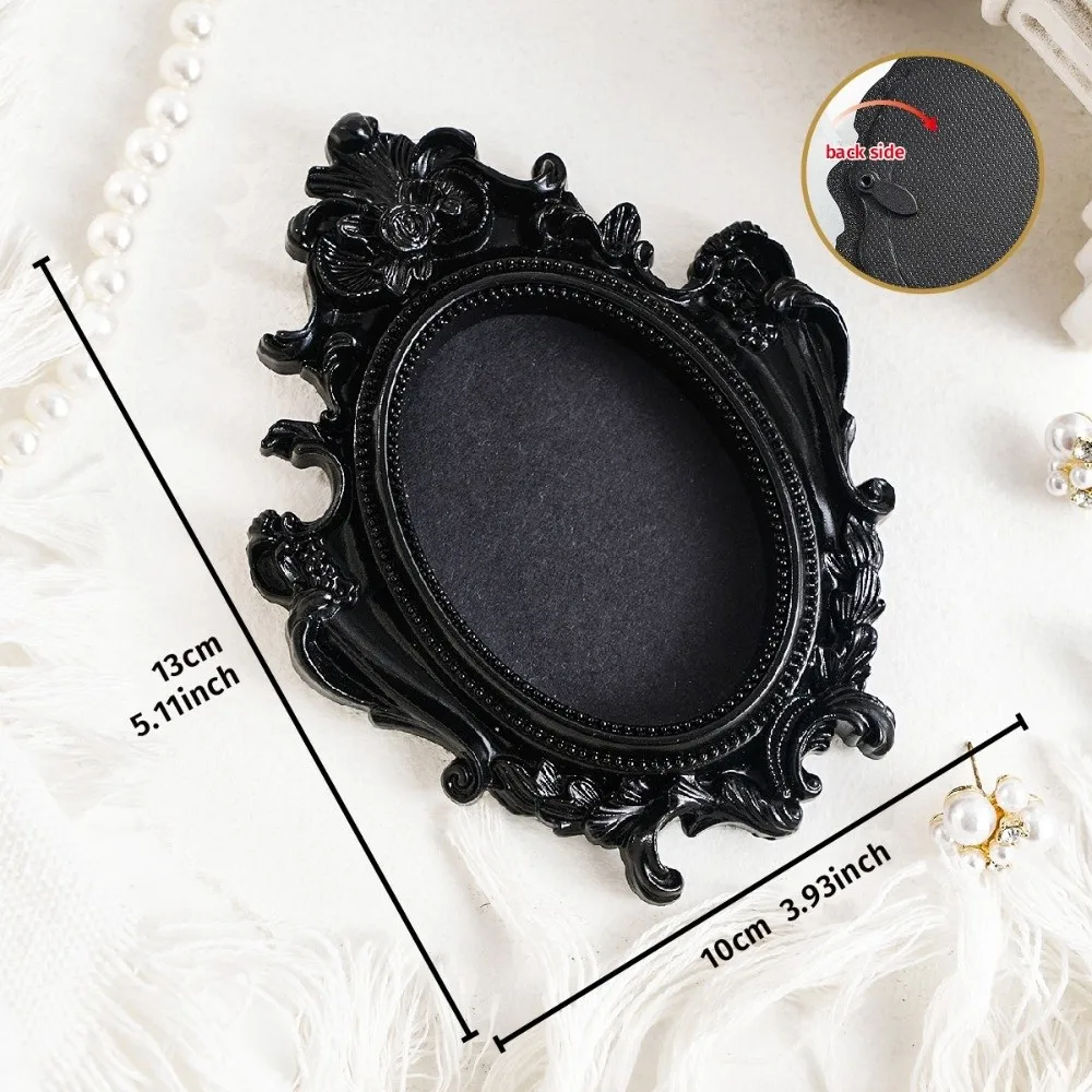 Hanging Mini Photo Frames Resin Wall Space DIY Memory Display Frames Photographic Props Black Vintage Picture Frame Home Decor