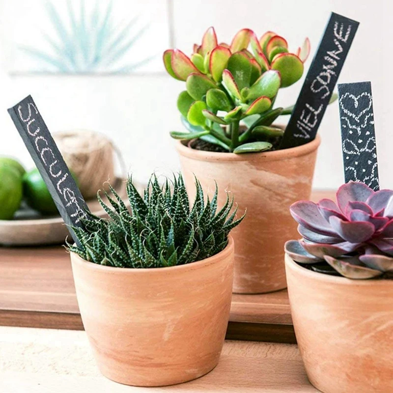 Slate Plant Label Markers Garden Labels Tags For Vegetable Or 15X2cm, 20 Pcs