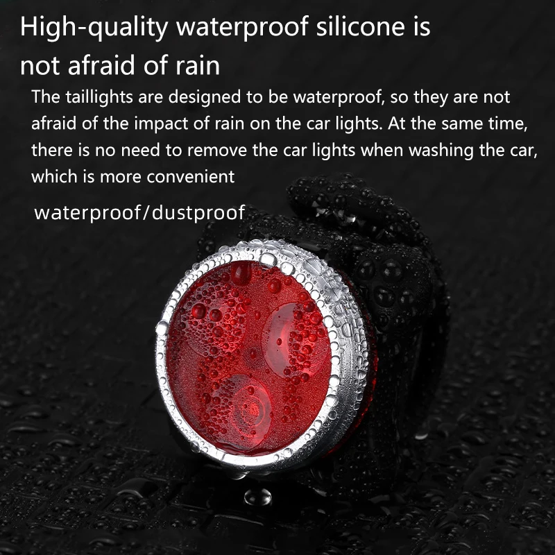 COB Fahrrad Licht Mountainbike USB Lade Scheinwerfer + Warnung Rücklicht Set Rücklicht Reiten Zubehör