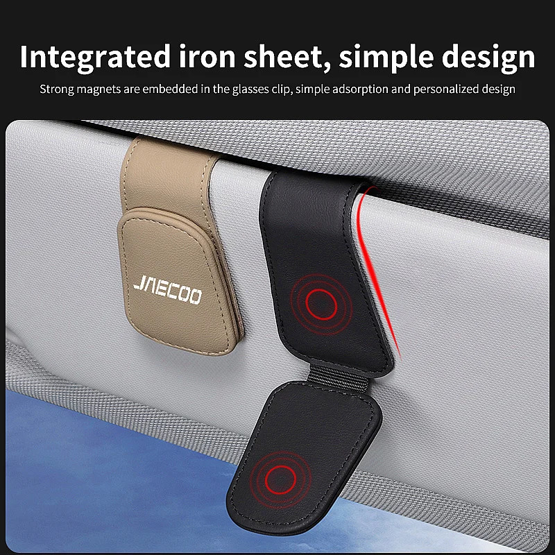 For Chery Jaecoo J5 J7 J8 Omoda C5 Tiggo9 Arrizo8 Sun‑Visor Eyeglasses Holder Clip Auto Interior Decor Parts