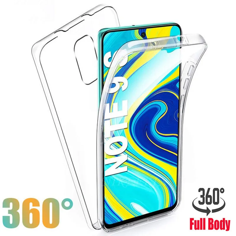 

360 Full Body Case For Xiaomi Redmi Note 9S 10 11 12 13 Pro 5G Redmi 8 9 10 12C 13C Silicone PC Hard Shockproof Cover Coque