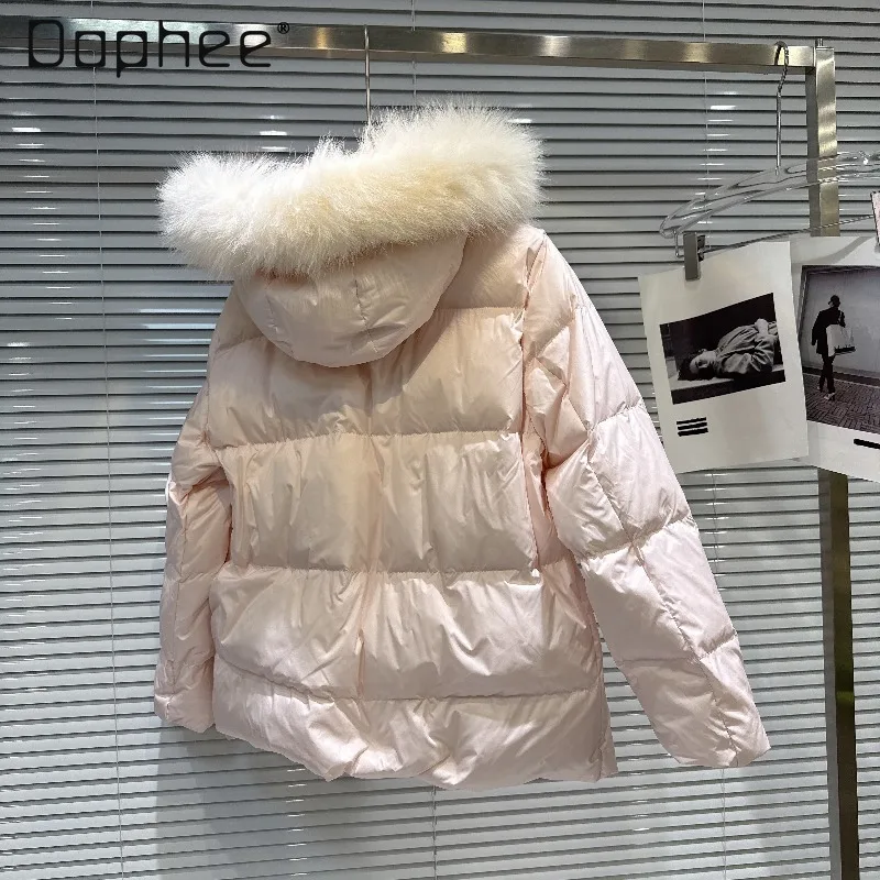 冬用エコフレンドリーファーカラーフード付きベルト付きスリムウォームコットンジャケットファッション無地多用途厚手コットンコート