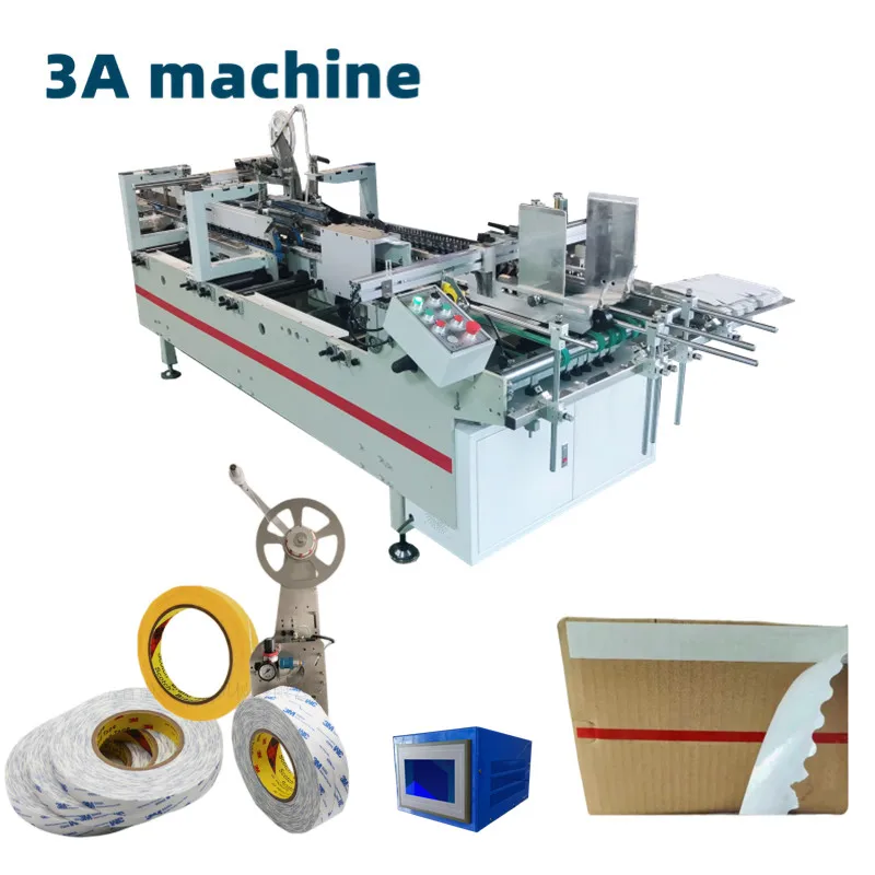 CQT-DSA2 Automatic Double-sided Adhesive Pasting Machine Gluing Machine for Duplexing Box Gluing Machine Folder Gluer