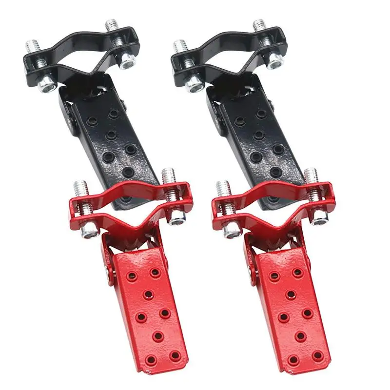 Foldable Motorcycle Foot Rest Pedal Shock Absorption Metal Bike Rear Passenger Foot Pegs Pedals Compatible With Most Motorcycles