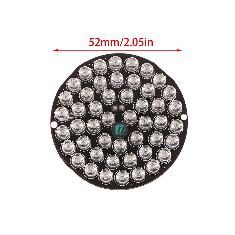 1 unidad de luz de relleno 12V 48 LED 850nm iluminador IR lámpara de luz de visión nocturna infrarroja para 60 cámaras CCTV