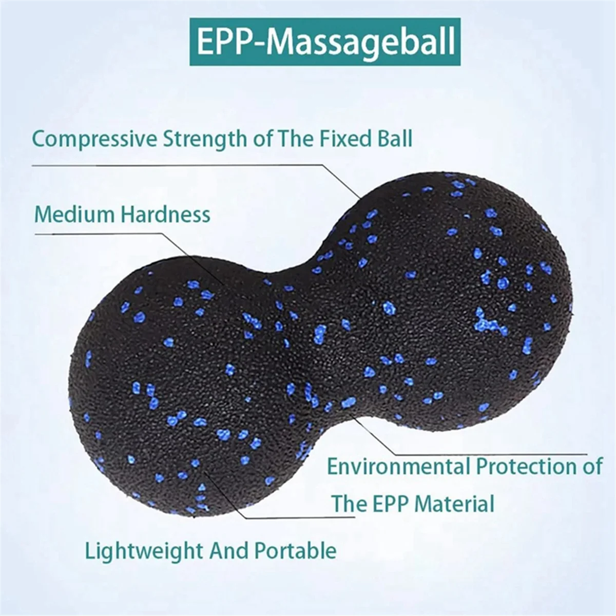 ABLK-Juego de bolas de maní para masaje con rodillo de Yoga, columna de espuma de Fitness EPP para el dolor de espalda, estiramiento de tejido profundo, relajación muscular, 3 uds.