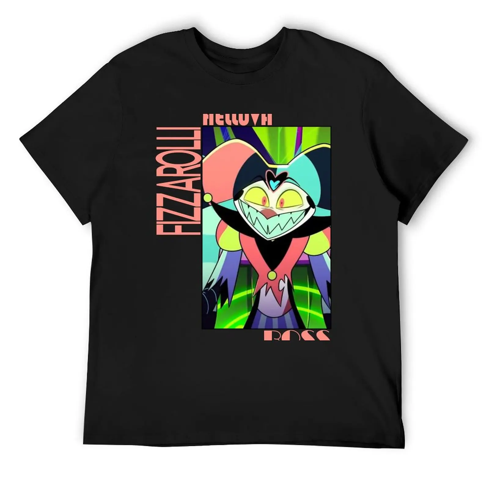 Футболка Fizzarolli Helluva Boss, персонализированная футболка, винтажная футболка с рисунком, футболка с аниме, мужские футболки с рисунком, большие и высокие