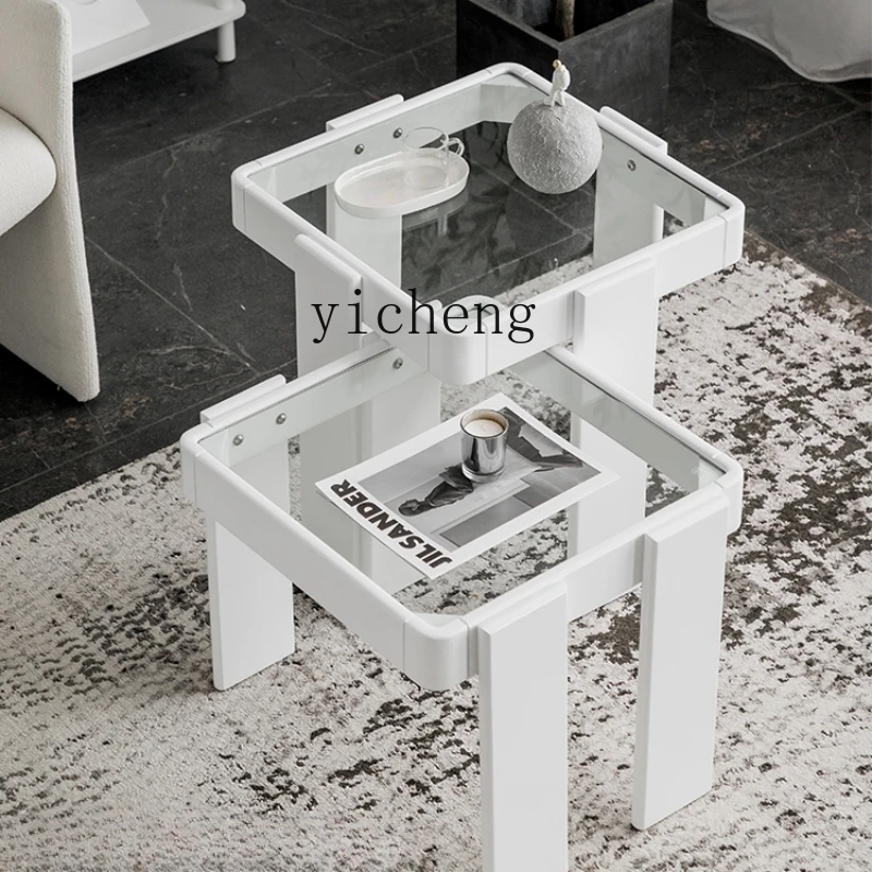 

Zc Living Room Small Coffee Table Combination Household Tea Tray Modern Creative Sofa Side Table