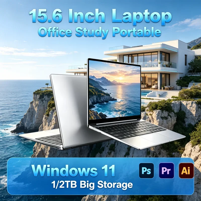 

15.6 Inch High Performance Laptop I9-9900 32GB RAM 2TB SSD Home Business Portable Working PC