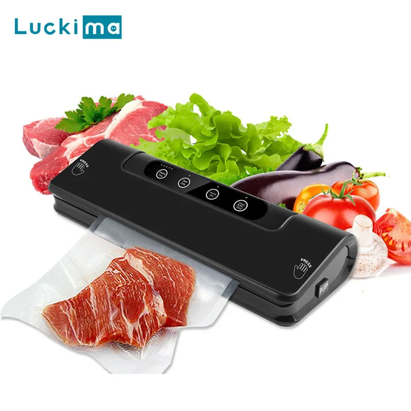 

220/110V Household Food Vacuum Sealer with 15pcs Bags Packaging Sealing Machine Sous Vide Saver Meat Vegetable Storage Tool