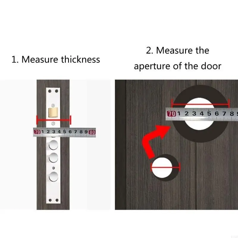 

Family Safety Door Viewer High Resolution Lens Stable Homes Door Peephole Viewer Quick Installs for Identifying Visitors
