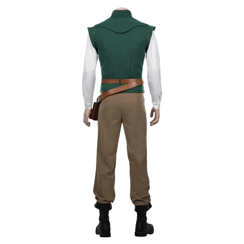 

3.a;6\m/Flynn Rider Cosplay Tangled Rapunzel Prince Costume Uniform Suits Halloween Carnival Party Clothing for Adult Meg;8'l/7,