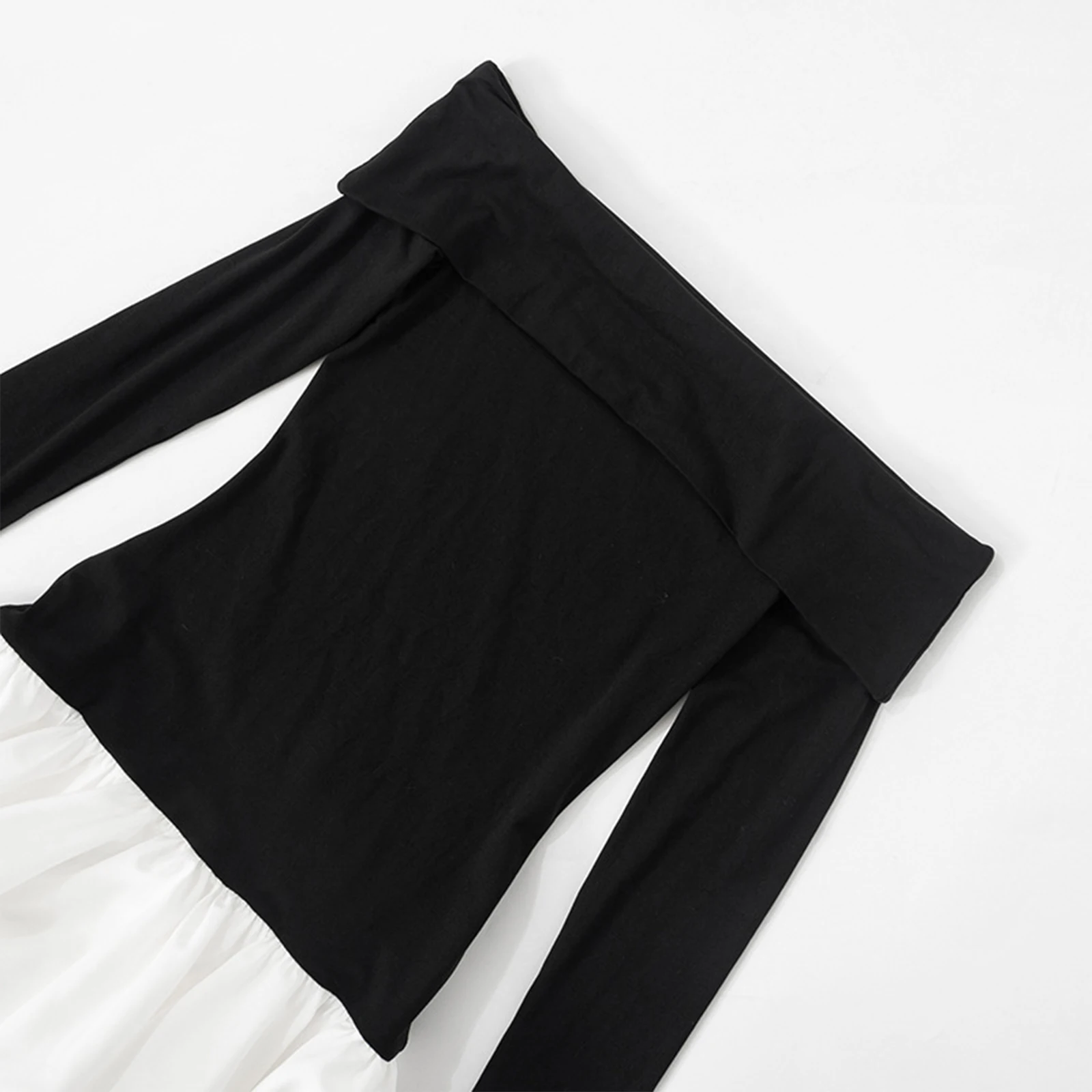 ชุดเดรสปาร์ตี้แบบเปิดไหล่สำหรับผู้หญิง ชุดราตรีทรงพอง ชุดเดรสแขนยาว ชุดมินิเดรส ชุดค็อกเทล ชุดเดรสเข้ารูป