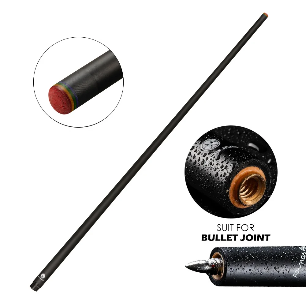 PREOAIDR Single Shaft Carbon Fiber Billiard Pool Cue Uniloc Bullet