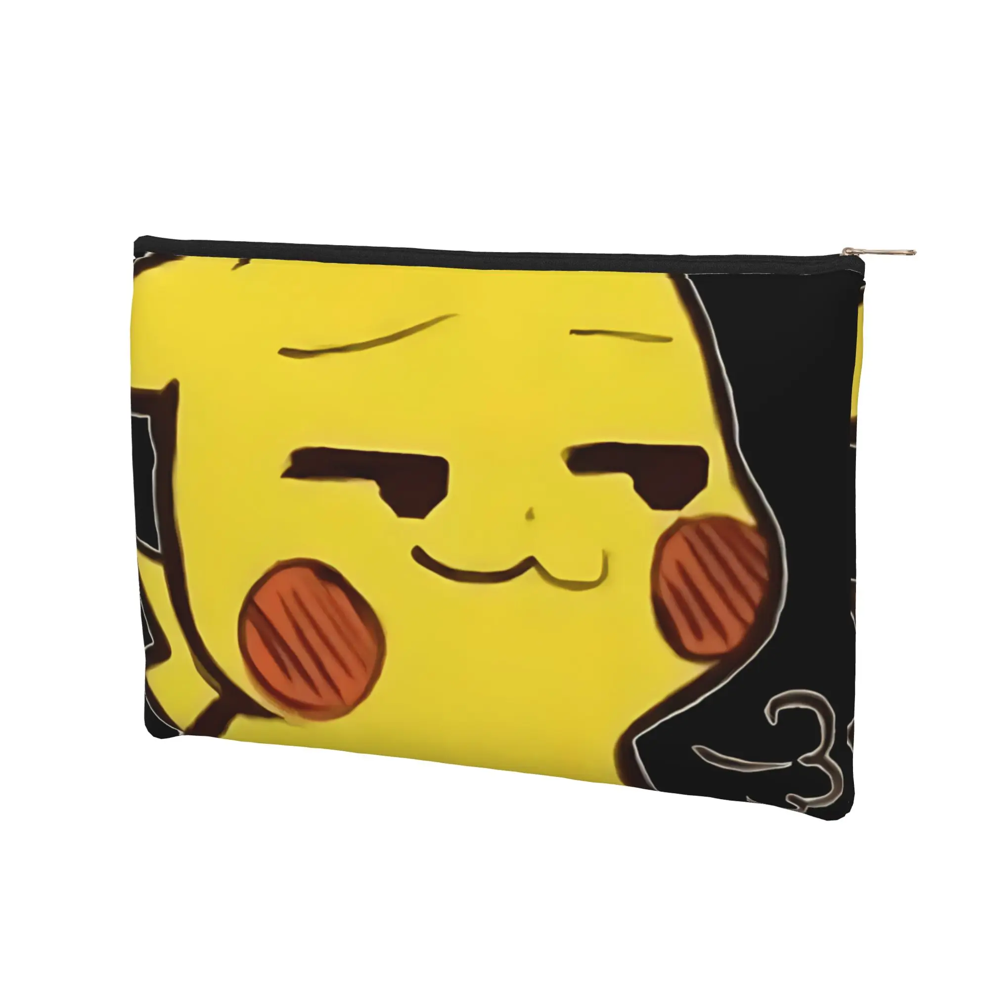 its bag Lightweight Cute pouch Pokemon Pikachu meme Makeup Bag  Toiletry Bag with Zipper Toiletries Storage Bag