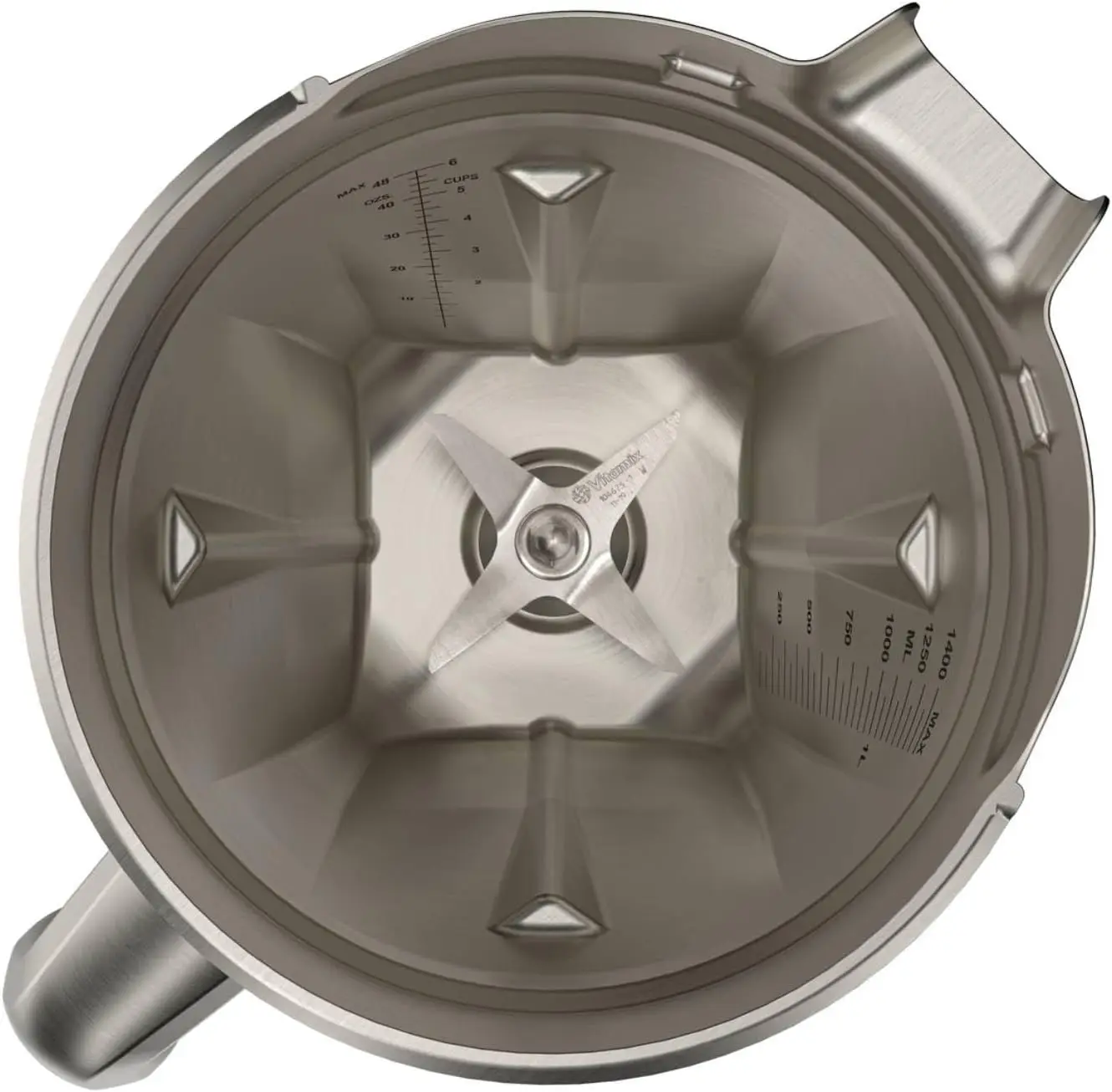 Conainer de mistura Sainls Seel de 48 onças, -, Misturadores Viaix de tamanho completo e comparáveis para máquina de lavar louça