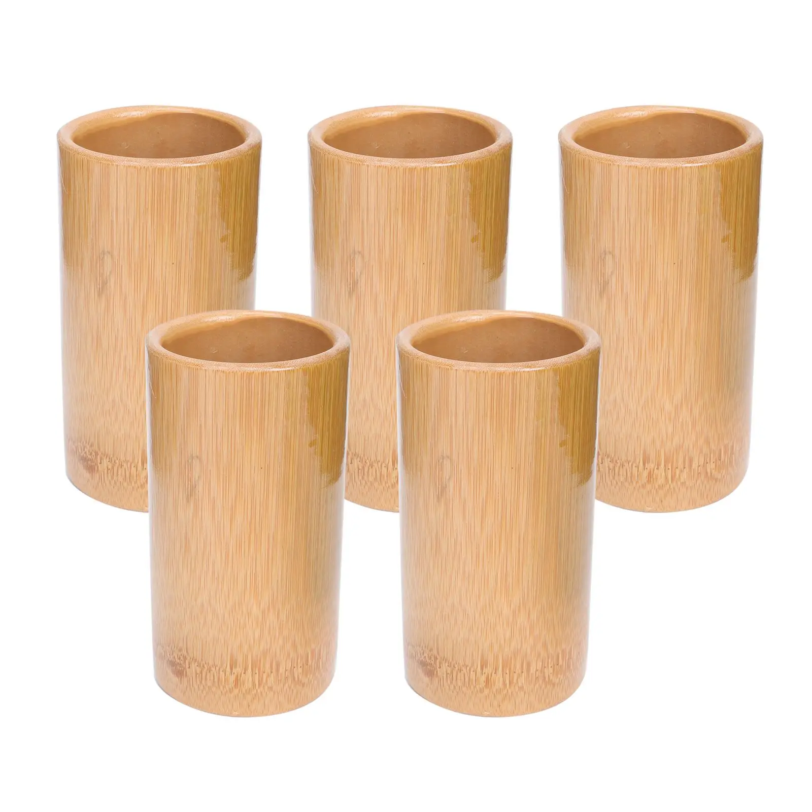 5 Pcs Bamboo Cupping Large Size Cups Suction for Body Jar Home Supplies Small Fire Massage